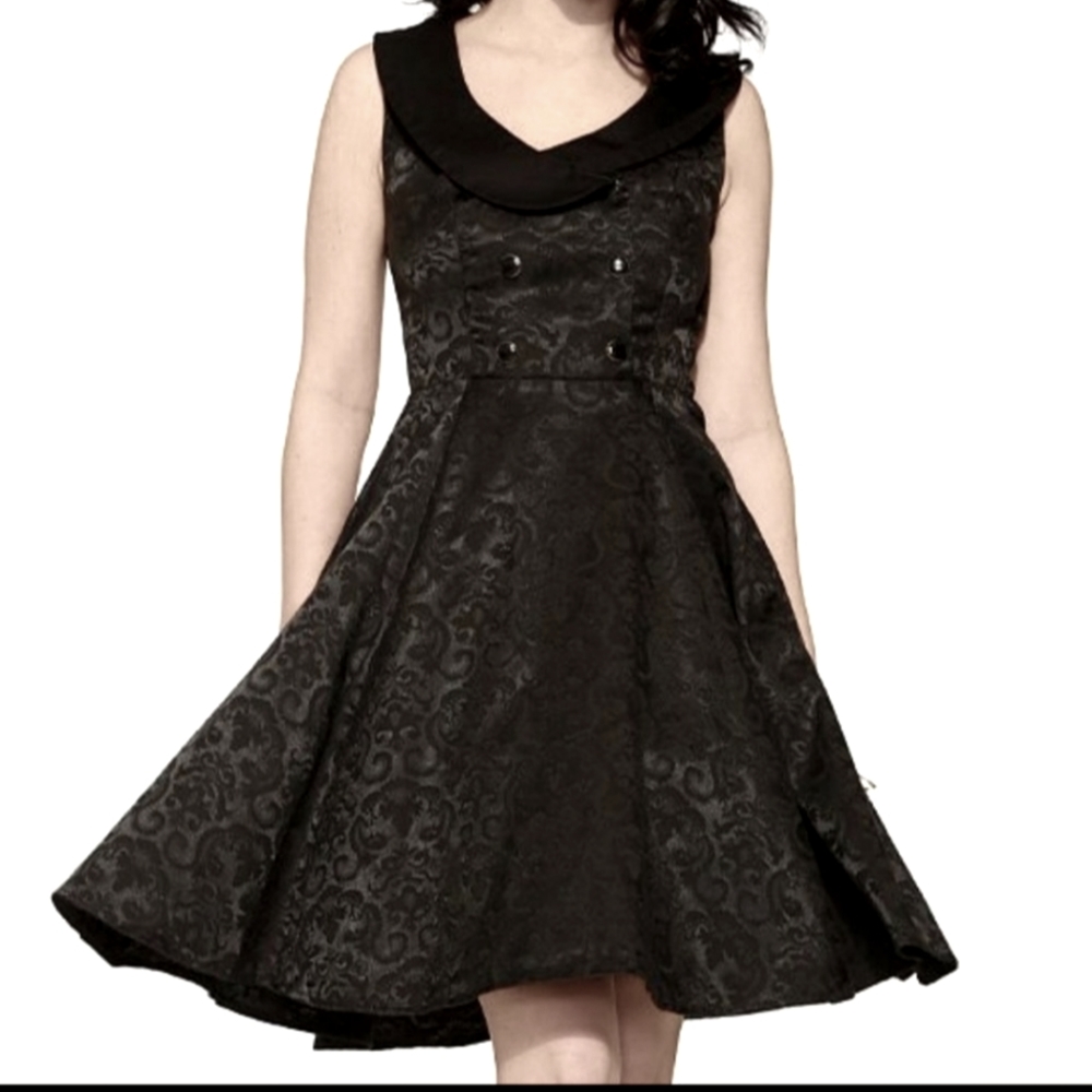 NWOT Hot Topic Hearts & Roses Double Breasted Brocade Corset Dress 14 XL XXL